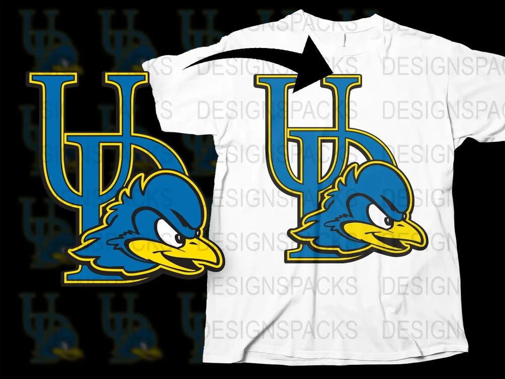 Delaware Blue Hens College Football Png Digital Download