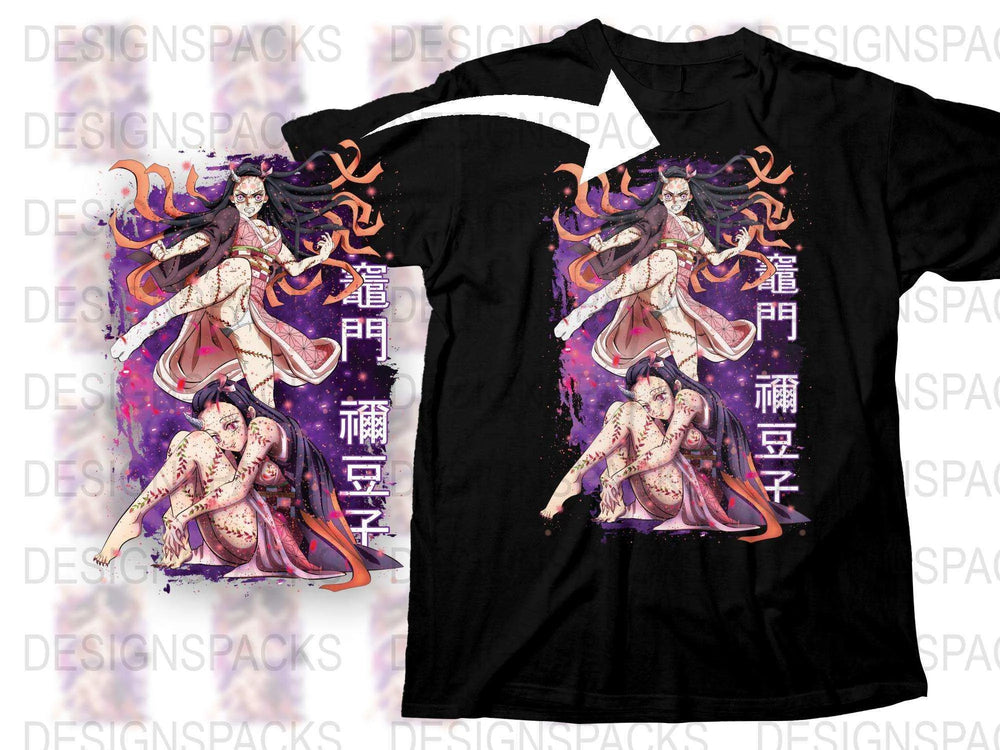 Anime T-Shirt with Unique Samurai Art, Japanese Warrior Design, Vibrant Colors, Unisex Graphic Tee