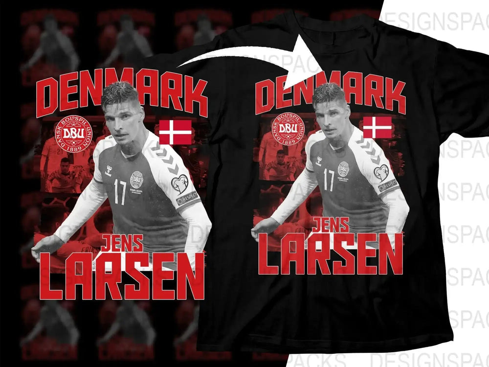 Denmark Football Union Jens Larsen Graphic Soccer Png Digital Download