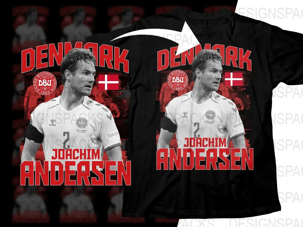 Denmark Joachim Andersen Soccer Soccer Png Digital Download