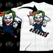 Denver Broncos Joker Parody Graphic Printed Png Digital Download