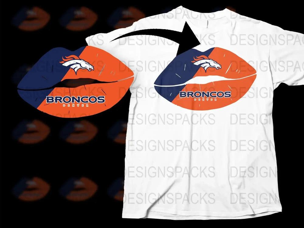 Denver Broncos T-Shirt, Vintage Logo Design, NFL Sports Fan Apparel, Unisex White Tee