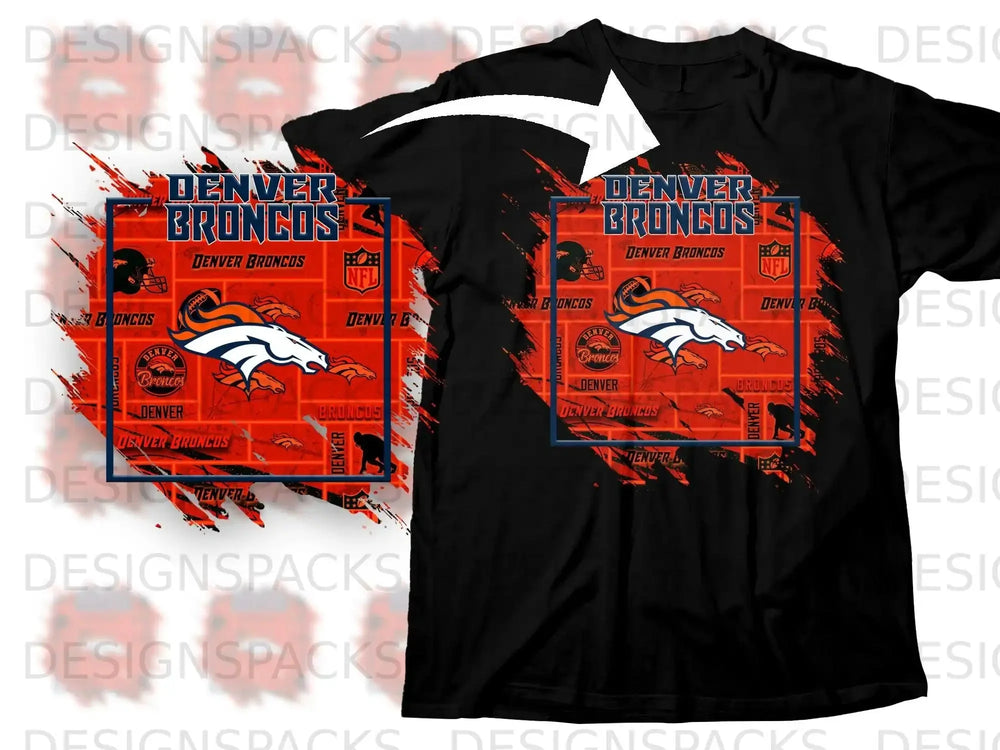 Denver Broncos Graphic Logo NFL Fan T-shirt