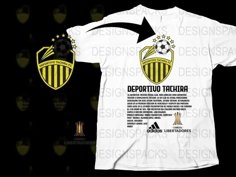 Deportivo Tachira FC Soccer Emblem Soccer Png Digital Download