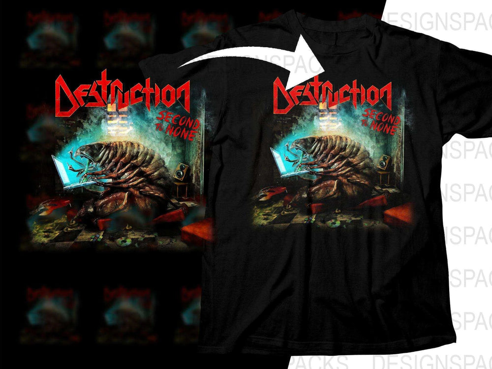 Destruction Second To None Rock Music Band Graphic Png Halftone Digital Download