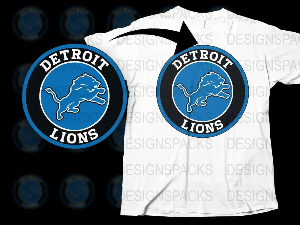 Detroit Lions T-Shirt, NFL Team Logo Graphic Tee, Unisex Football Fan Apparel