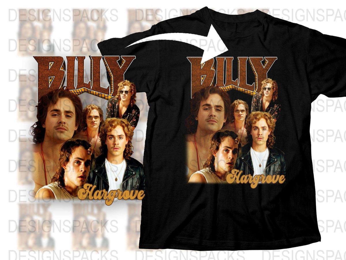 Vintage Billy Hargrove T-Shirt, Classic 80s Inspired Graphic Tee, Retro Television Series Fan Shirt