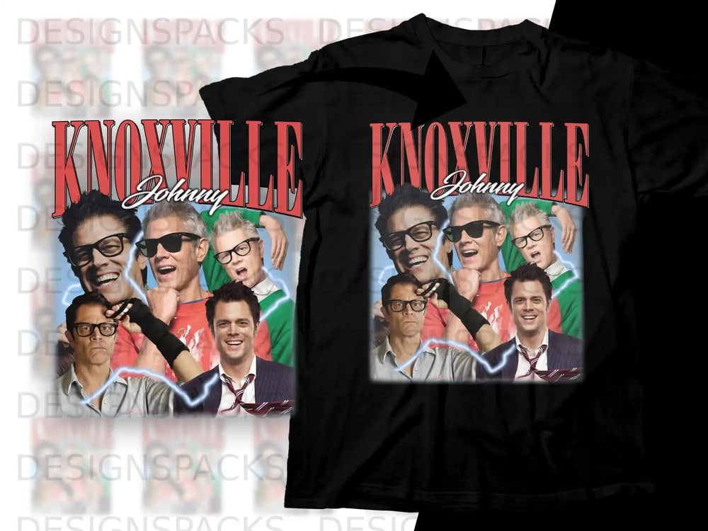 Collage of Knoxville, Steve-O, and Chris Pontius in t-shirts and suits.