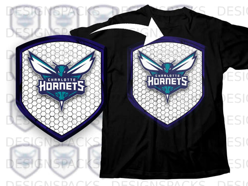 Charlotte Hornets Hexagon Emblem T-shirt