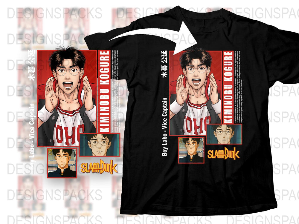 Slam Dunk Anime T-Shirt, Hanamichi Sakuragi Graphic Tee, Unisex Manga Shirt, Casual Streetwear, Fan Merchandise