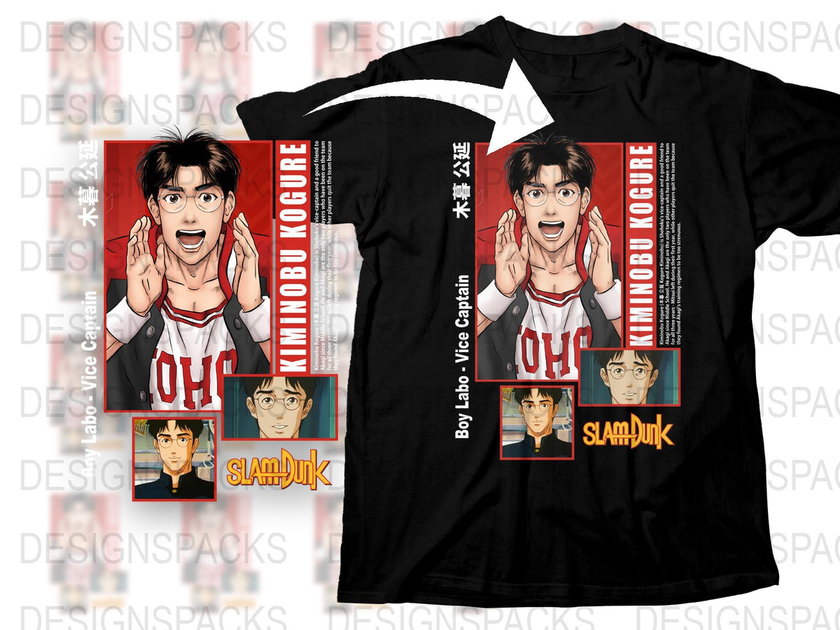 Slam Dunk Anime T-Shirt, Hanamichi Sakuragi Graphic Tee, Unisex Manga Shirt, Casual Streetwear, Fan Merchandise