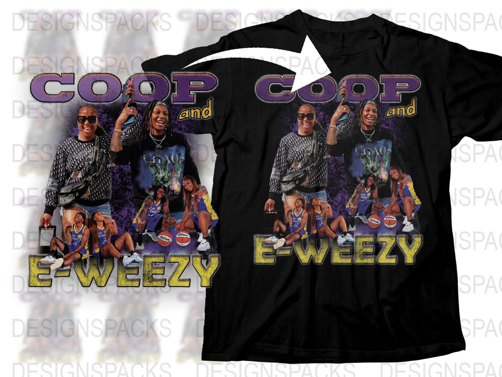 Vintage Coop and E-Weezy Graphic T-Shirt, 90s Hip Hop Style, Urban Fashion Tee, Unisex Clothing