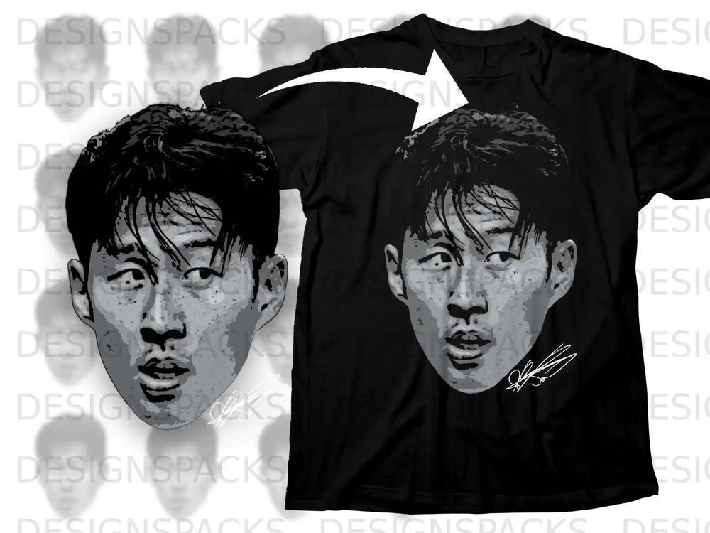 Graphic Tee with Iconic Face Print Casual Shirt