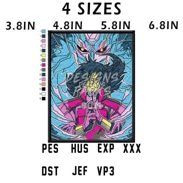 Dibujo Madara Anime Embroidery Design