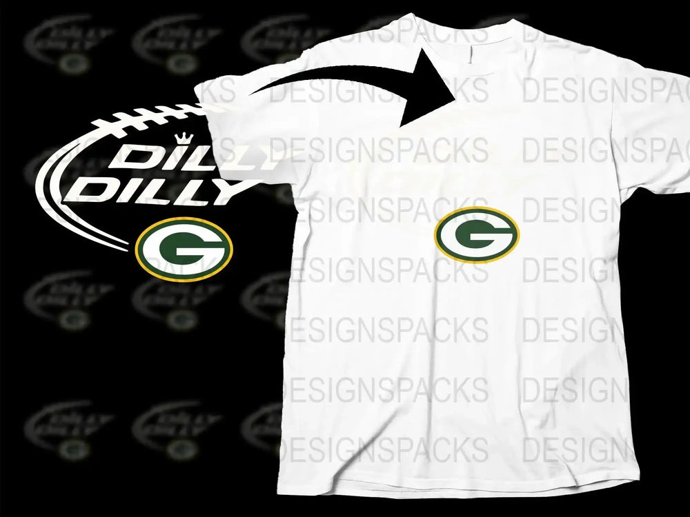 Graphic T-Shirt White Football Logo, Casual Sports Tee, Fan Apparel, Unisex Fashion Shirt