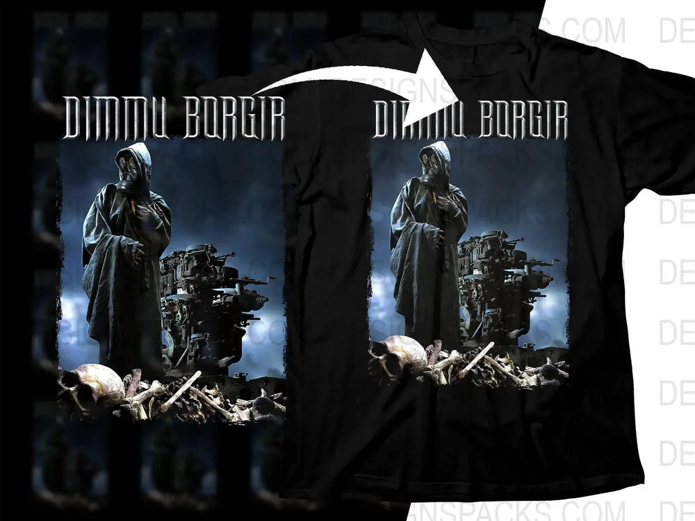 Dimmu Borgir Artwork Gothic Statue Mechanical Png Halftone Digital Download
