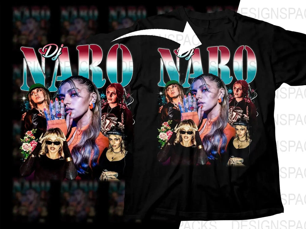 DJ NARO Graphic Printed Streetwear Fashion Png Digital Download
