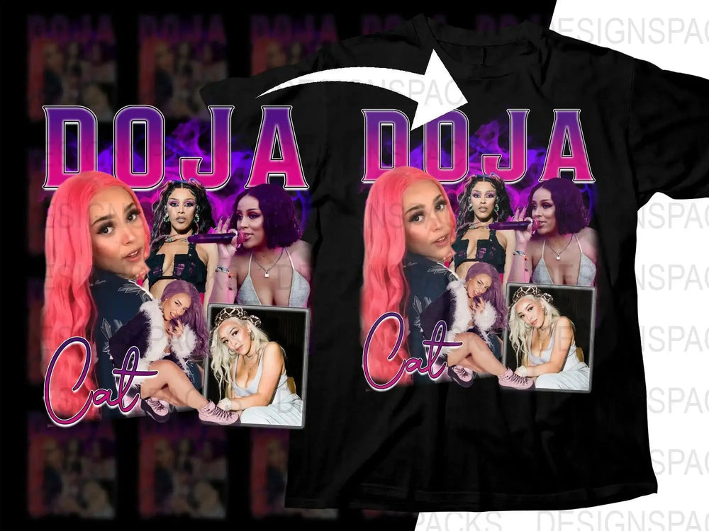 Doja Cat Music Bootleg Art Montage Graphic Png Digital Download