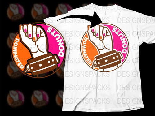 Dominated Donuts Graphic Design Fist Png Digital Download
