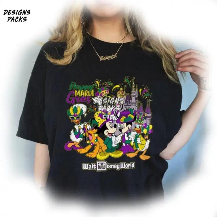 Donald Daisy Goofy Pluto Fat Tuesday Mickey And Friends Cartoon Land Mardi Gras Png Design