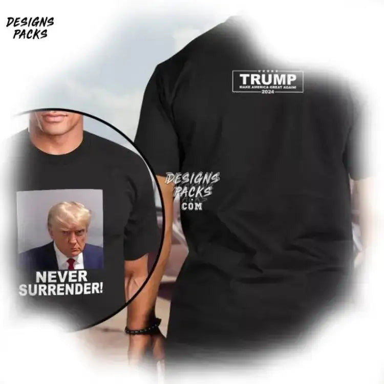 Donald Trump 2024 Never Surrender Png Design
