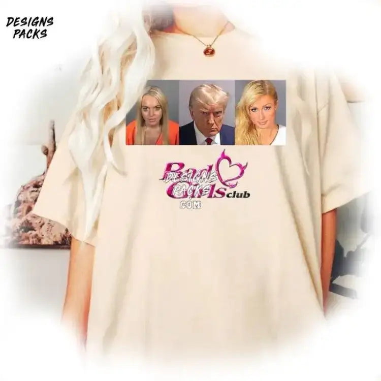 Donald Trump Mugshot Never Surender Bad Girl’s Club Png Design