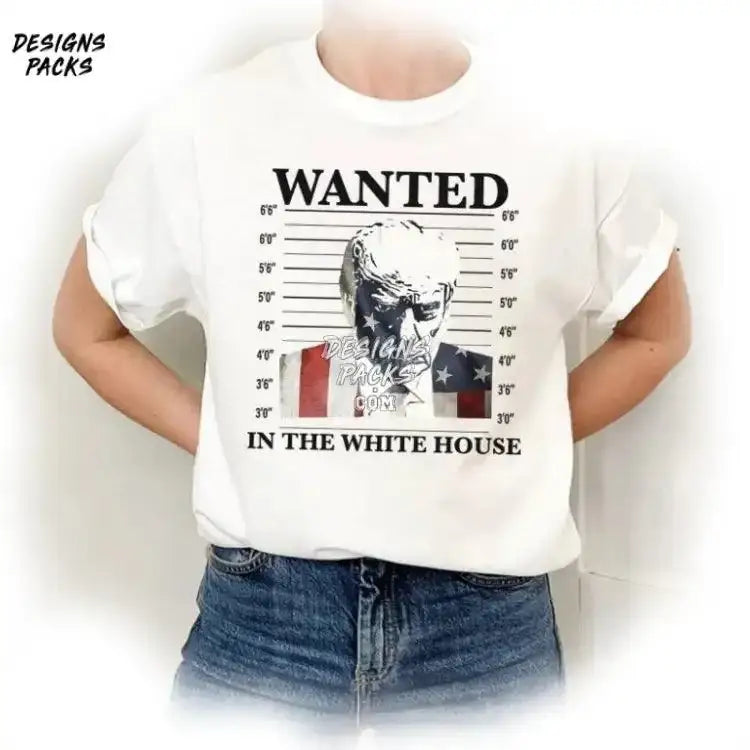 Donald Trump Mugshot Never Surender Wanted In The White House 2024 Png Design