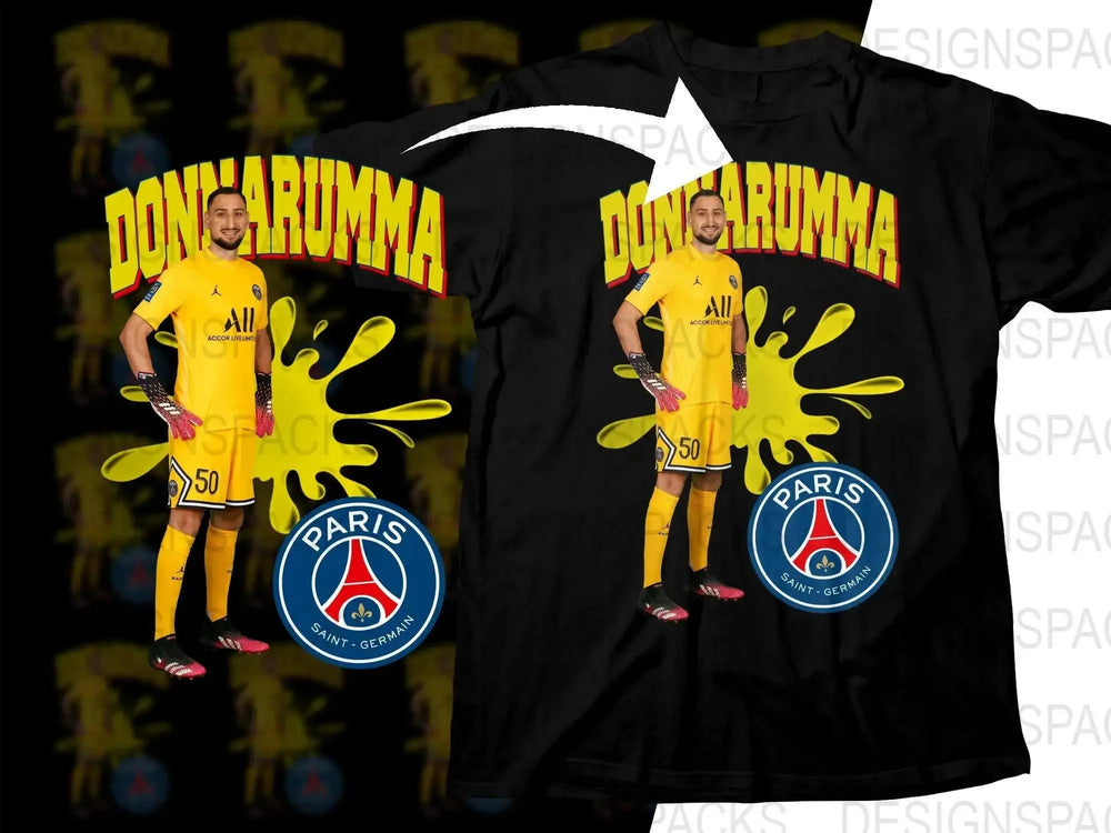Donnarumma Paris Goalkeeper Splash Soccer Png Digital Download