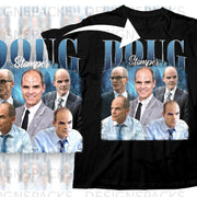 Black t-shirt with "Doug Stamper" text and multiple images of the character.