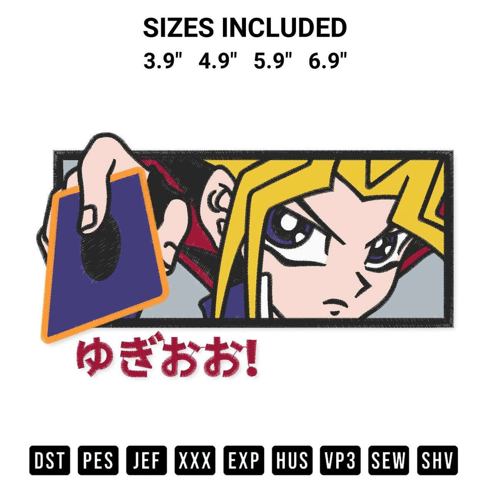 Add a unique touch to your apparel with the Yu Gi Oh Embroidery Design embroidery file. Premium instant download available now on Designspacks.com. Available sizes: 3.9", 4.9", 5.9", 6.9".