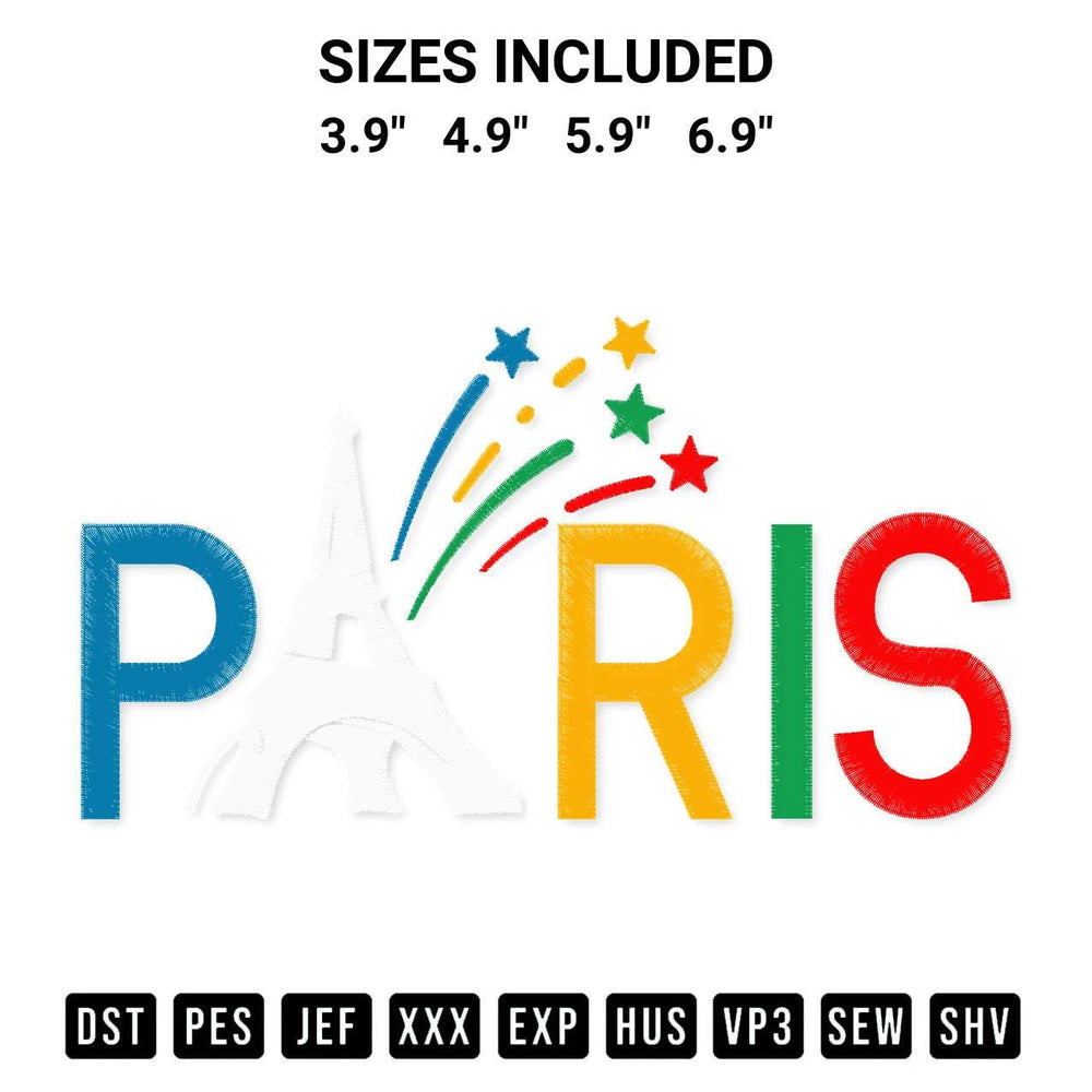 Shop the Team Usa 2024 Paris Sports Games Embroidery Design machine embroidery pattern at Designspacks.com. Beautifully digitized for flawless stitching on any fabric. Available sizes: 3.9", 4.9", 5.9", 6.9".