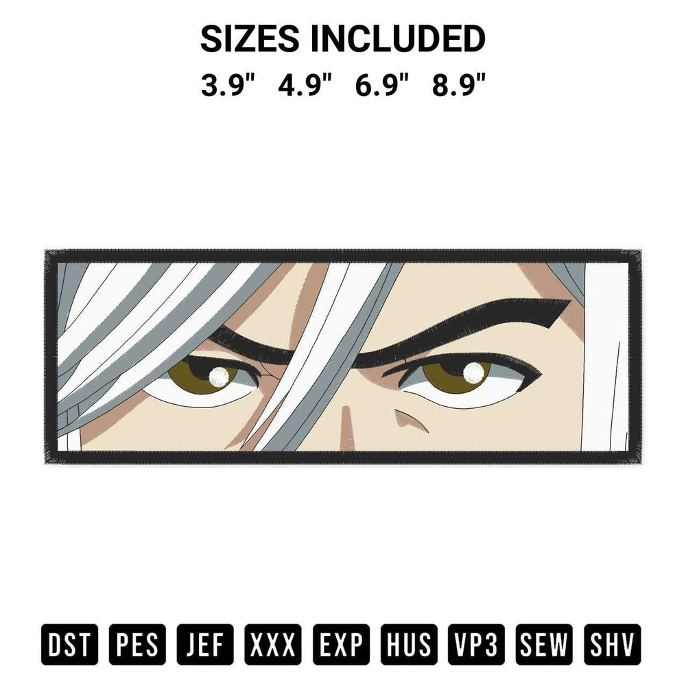 Elevate your next project with our Jushiro Ukitake Bleach Embroidery Design embroidery file. Shop high-quality digital patterns instantly at Designspacks.com. Available sizes: 3.9", 4.9", 6.9", 8.9".
