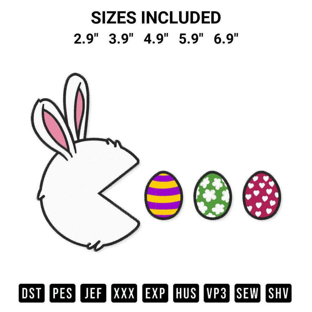 Looking for the perfect pattern? Download the Pac Man Easter Day Embroidery Design embroidery design today at Designspacks.com. Crisp, clean stitching guaranteed. Available sizes: 2.9", 3.9", 4.9", 5.9", 6.9".