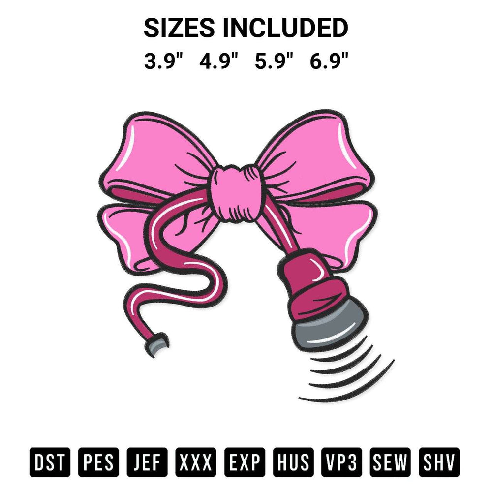Create amazing crafts with the Bow Pink Ultrasound Nurse Embroidery Design embroidery file. High-quality digital download from Designspacks.com, perfect for beginners and pros. Available sizes: 3.9", 4.9", 5.9", 6.9".