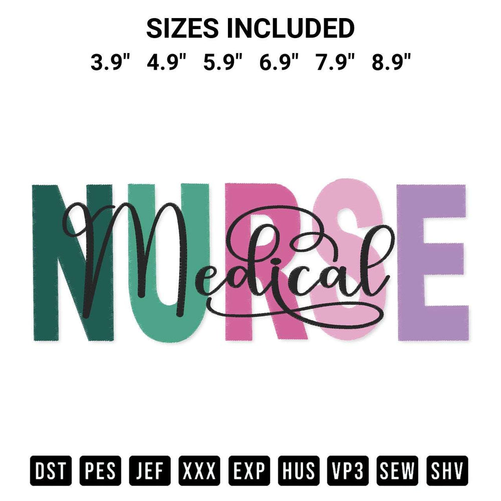 Elevate your next project with our Nurse Medical Embroidery Design embroidery file. Shop high-quality digital patterns instantly at Designspacks.com. Available sizes: 3.9", 4.9", 5.9", 6.9", 7.9", 8.9".