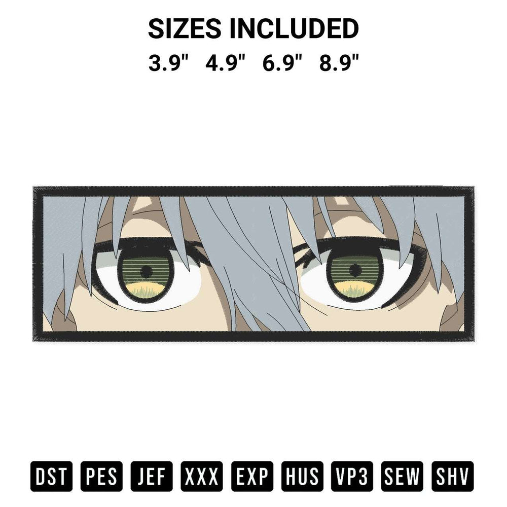 Shop the Nagi Eyes Anime Embroidery Design machine embroidery pattern at Designspacks.com. Beautifully digitized for flawless stitching on any fabric. Available sizes: 3.9", 4.9", 6.9", 8.9".