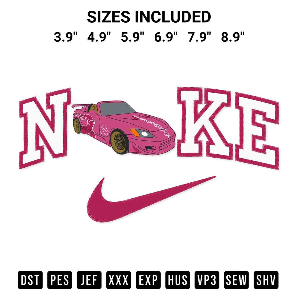Download the Honda S2000 Suki X Nike Embroidery Design machine embroidery design exclusively at Designspacks.com. Premium digitized pattern for apparel and DIY crafts. Available sizes: 3.9", 4.9", 5.9", 6.9", 7.9", 8.9".