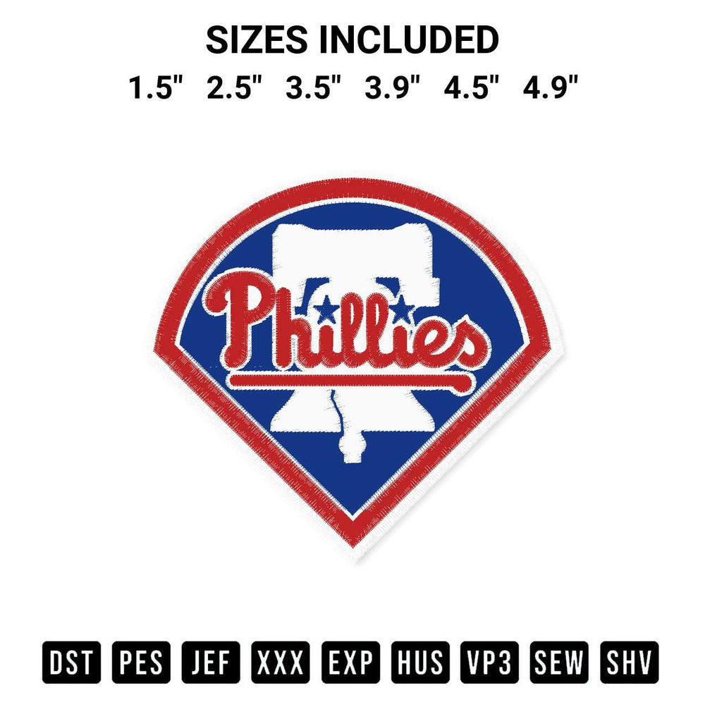 Shop the Philly Logo Embroidery Design machine embroidery pattern at Designspacks.com. Beautifully digitized for flawless stitching on any fabric. Available sizes: 1.5", 2.5", 3.5", 3.9", 4.5", 4.9".