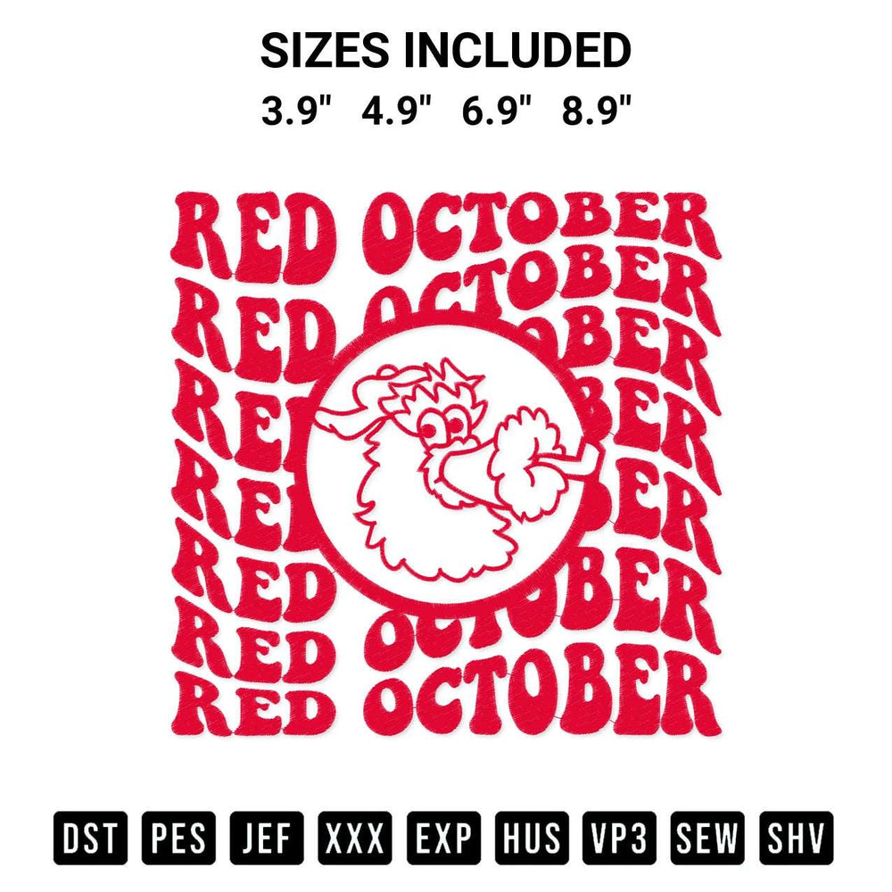 Get the Phillies Mascot Red October Embroidery Design embroidery design for your custom crafts! Premium digitized files available for instant download at Designspacks.com. Available sizes: 3.9", 4.9", 6.9", 8.9".