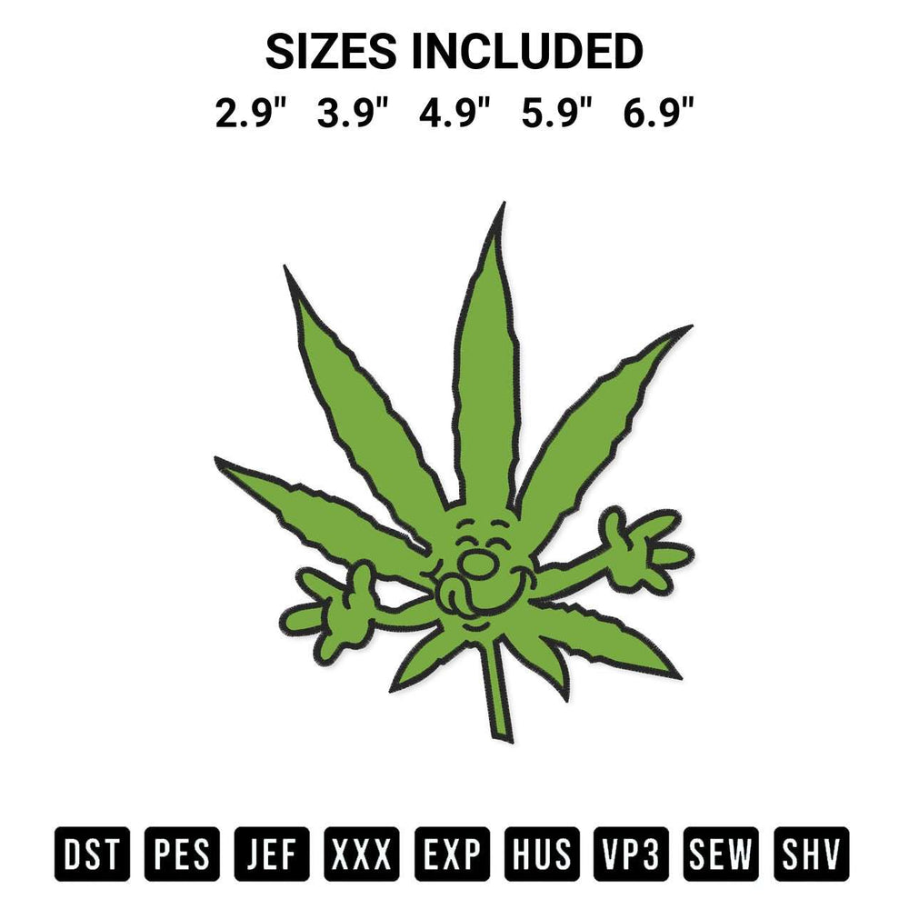 Get the Marijuana Munchies Embroidery Design embroidery design for your custom crafts! Premium digitized files available for instant download at Designspacks.com. Available sizes: 2.9", 3.9", 4.9", 5.9", 6.9".