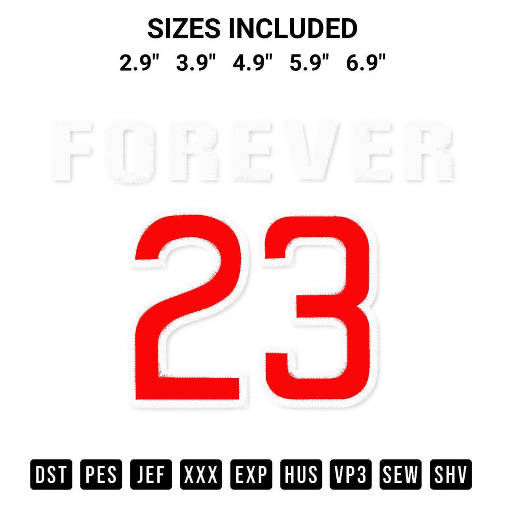 Elevate your next project with our Ryne Sandberg Forever 23 Embroidery Design embroidery file. Shop high-quality digital patterns instantly at Designspacks.com. Available sizes: 2.9", 3.9", 4.9", 5.9", 6.9".