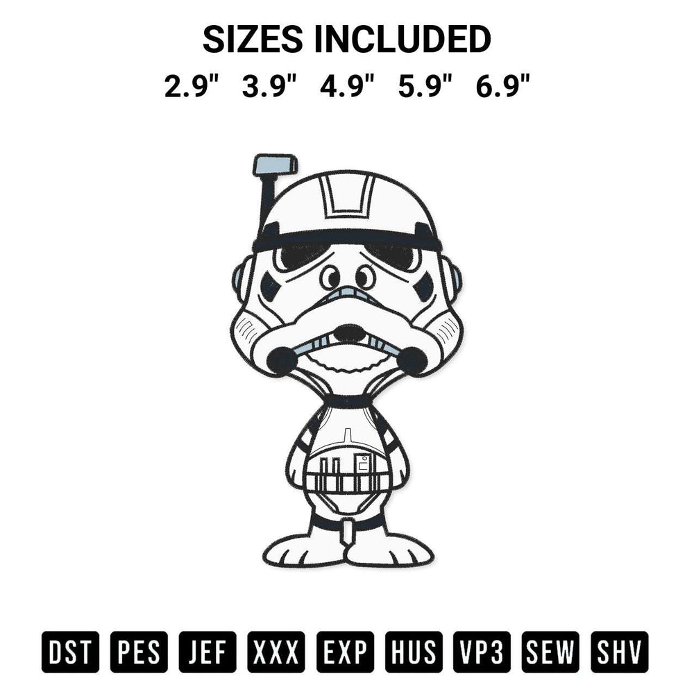 Looking for the perfect pattern? Download the Snoopy As Stormtrooper Embroidery Design embroidery design today at Designspacks.com. Crisp, clean stitching guaranteed. Available sizes: 2.9", 3.9", 4.9", 5.9", 6.9".