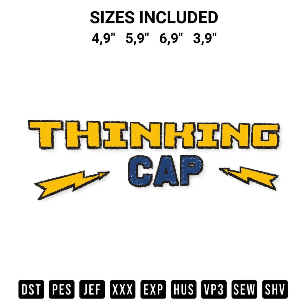 Add a unique touch to your apparel with the Stranger Things Thinking Cap Logo Embroidery Design embroidery file. Premium instant download available now on Designspacks.com. Available sizes: 4,9", 5,9", 6,9", 3,9".
