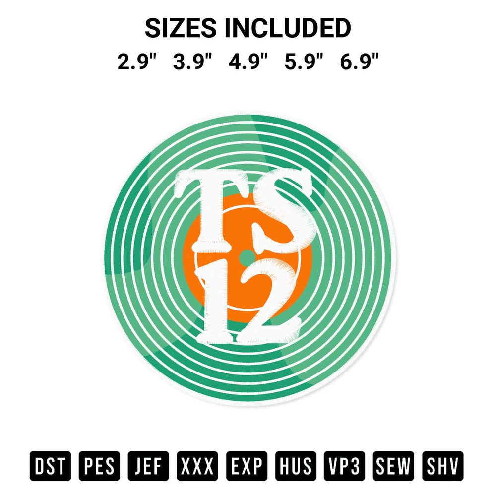 Add a unique touch to your apparel with the Turntable Ts12 Embroidery Design embroidery file. Premium instant download available now on Designspacks.com. Available sizes: 2.9", 3.9", 4.9", 5.9", 6.9".
