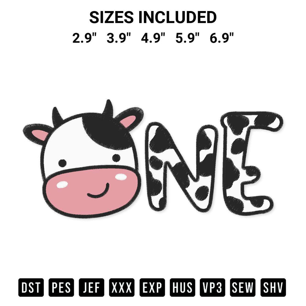 Looking for the perfect pattern? Download the Cow One Birthday Embroidery Design embroidery design today at Designspacks.com. Crisp, clean stitching guaranteed. Available sizes: 2.9", 3.9", 4.9", 5.9", 6.9".