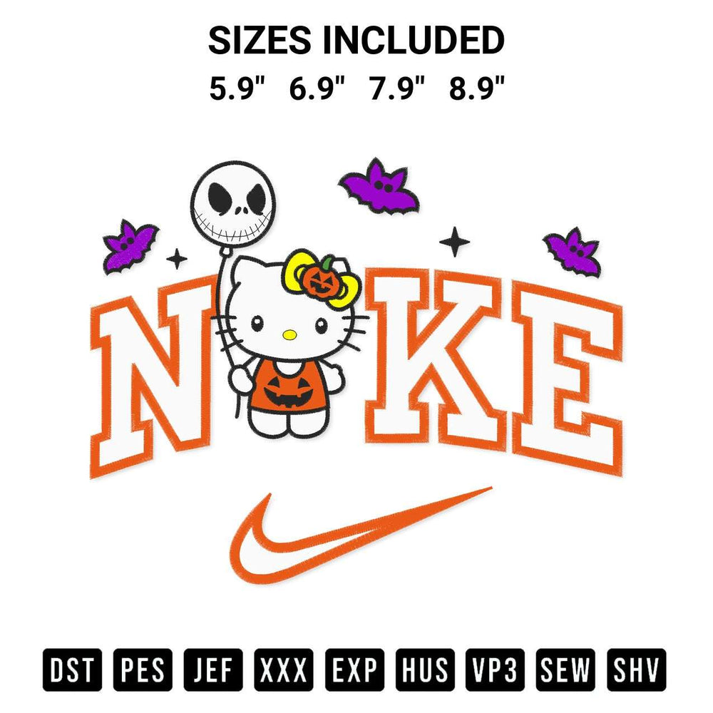 Elevate your next project with our Nike Hello Kitty Jack Balloon Embroidery Design embroidery file. Shop high-quality digital patterns instantly at Designspacks.com. Available sizes: 5.9", 6.9", 7.9", 8.9".