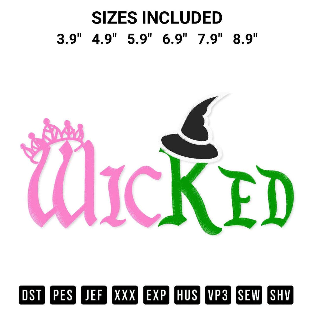 Get the Wicked Witch Hat Embroidery Design embroidery design for your custom crafts! Premium digitized files available for instant download at Designspacks.com. Available sizes: 3.9", 4.9", 5.9", 6.9", 7.9", 8.9".