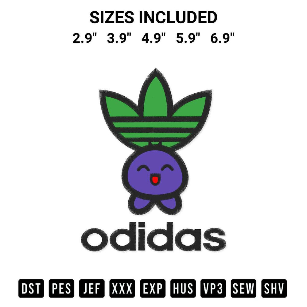 Shop the Cute Oddish Meme Embroidery Design machine embroidery pattern at Designspacks.com. Beautifully digitized for flawless stitching on any fabric. Available sizes: 2.9", 3.9", 4.9", 5.9", 6.9".