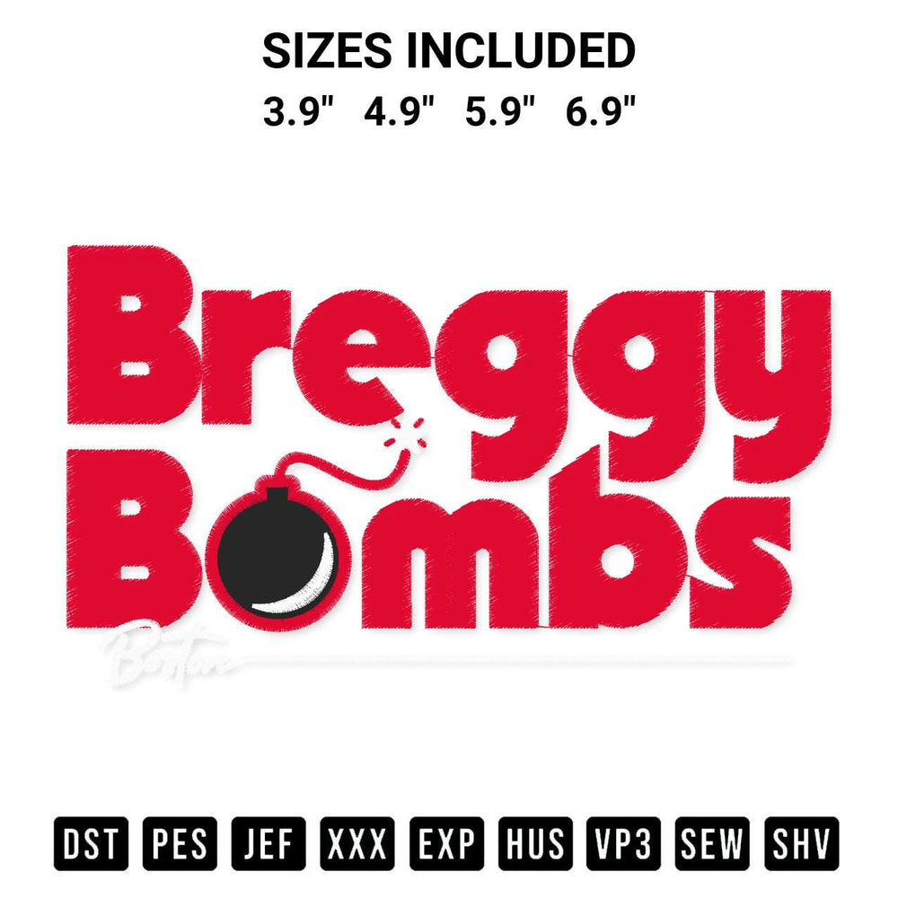 Looking for the perfect pattern? Download the Boston Red Sox Breggy Bombs Embroidery Design embroidery design today at Designspacks.com. Crisp, clean stitching guaranteed. Available sizes: 3.9", 4.9", 5.9", 6.9".