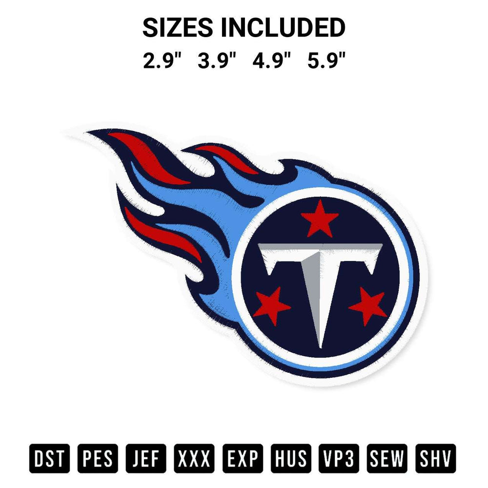 Elevate your next project with our Tennessee Titans Nhl Embroidery Design embroidery file. Shop high-quality digital patterns instantly at Designspacks.com. Available sizes: 2.9", 3.9", 4.9", 5.9".